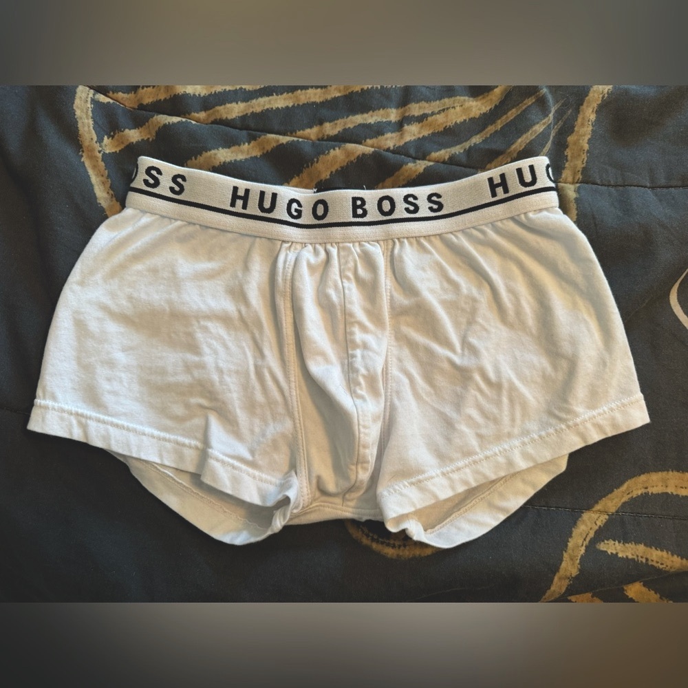Hugo Boss White Trunks Underwear S/Small Excellent Condition